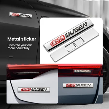 1бр 3D Автомобилната Метална Табелка Отстрани на Купето Заден Багажник Емблемата на Иконата на Етикети за Honda, Mugen Power Accord Odyssey JAZZ, CRV Fit Аксесоари