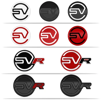 3D Метален стикер Решетка, Емблемата на SVR Украса на задния багажник Етикети върху иконата SV За Jaguar XF XE XJ Land Rover Range Rover Sport