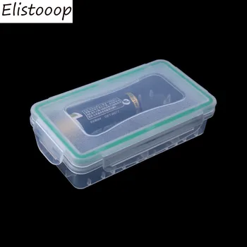 Elistooop, титуляр на отделението за батерията, кутия за съхранение, твърд износоустойчива пластмасов калъф за водонепропускливи батерии 18650, защитно покритие