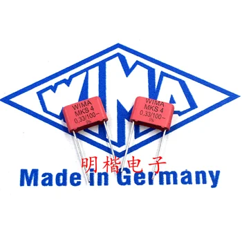 Безплатна доставка 10шт/30шт WIMA Германия кондензатор MKS4 100V 0.33 ICF 100V 334 330nf P = 10 mm