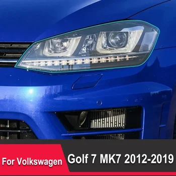 За Volkswagen VW Golf 7 MK7 2012-2019 Защитно фолио за автомобилни Фарове Налобный Фенер Прозрачна Черна Стикер от TPU Аксесоари