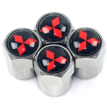 Капак клапани за автомобилни гуми Емблемата на метални своята практика за Mitsubishi Asx Lancer Pajero, Outlander Ralliart Аксесоари за стайлинг на автомобили