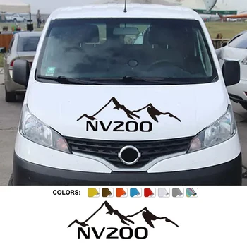 Капачка на капака на колата Етикети на двигател за Nissan NV200 Evalia Тунинг Автоаксесоари предния Капак на микробуса Винил за полагане на планински декор