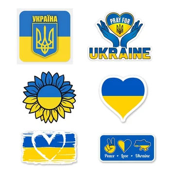 Лентата за полагане на автомобили за хартата на Украйна Карта Праскова любов Украински етикети под Наем Моторни велосипеда, Светлоотразителни стикери