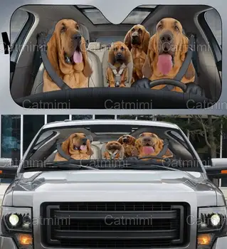 Сенника на Автомобила Bloodhound, Интериор на Автомобила Bloodhound, козирка Копой, Забавен подарък Копой, Подаръци За Него, за Подарък на Съпруга си MCL2020