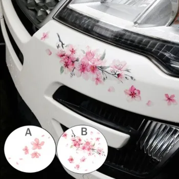 1 бр. Автомобили стикер Cherry Blossom Love Pink Vinyl Стикер на кола на Бронята на Прозореца на Автомобил Модификация на автомобила Аксесоари за подреждане на Дома