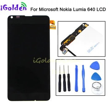 100% тестван за Microsoft Nokia Lumia 640 LCD сензорен дисплей и цифров преобразувател в събирането с рамка Безплатна доставка