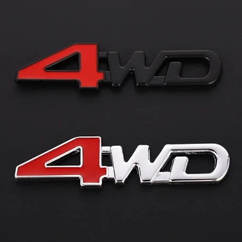 1X Метален Стикер 4WD, 3D Хромирана Емблема, Икона, Стикер за Стайлинг на автомобили Mitsubishi Asx, Outlander Lancer