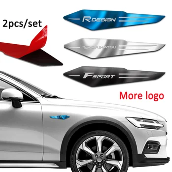 2 бр./компл. 3D метален стикер за декорация на крилото купето на автомобила Peugeot 207 206 308 208 407 3008 307 5008 508 106 Автомобилни аксесоари