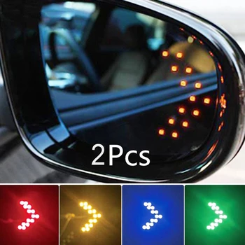 2 елемента Автомобилни led светлини Огледало за обратно виждане Стрелка на Лентата Светлина автомобилни продукти Огледало за BMW E39 E46 E60 E90 E36 F30 F10 F20 X5 E53 E30 E