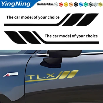 2 елемента Автомобилни малки етикети стикери винил моделът творчески автомобилни стикери крило на колата за Acura MDX RDX TSX TL ILX TLX NSX RL CDX RSX