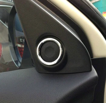 2psc/комплект ABS хромирани елементи аудио пръстен автомобилни стикери врата говорител декоративна кръгла капачка за Mitsubishi ASX 2011-2014, автомобилен стайлинг