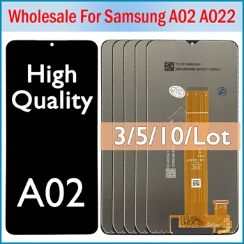 3/5/10 парчета За Samsung А02 A022F A022 SM-A022F LCD Дисплей С Рамка Сензорен Екран Дигитайзер В Събирането на Резервни Части