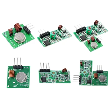 315/433 Mhz Безжични Радиочестотни Предавател, Приемник, 3,5-12/DC5V Модул и Дистанционно Управление 10 Mw Безжично Дистанционно Модул за Arduino направи си САМ