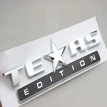 3D ABS New TEXAS EDITION Стикер за автомобил на заден багажник Сребро икона на TEXAS EDITION Странично крило на колата Емблема на Автомобил автомобил