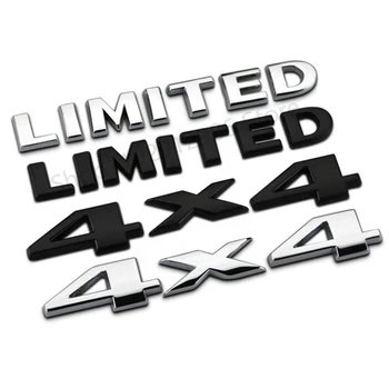 3D Метален лого 4x4 с ограничена емблема, автомобилна икона за Jeep Compass Wrangler XJ Off Road Grand Cherokee 4X4 с ограничена емблема, Аксесоари за етикети