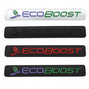 3D Стикер С Логото на Ecoboost, Емблема, Икона, Стикер за Ford Focus 2 3 4 Fiesta, Kuga Escape Mondeo Edge Ecosport, Аксесоари За Стайлинг на Автомобили