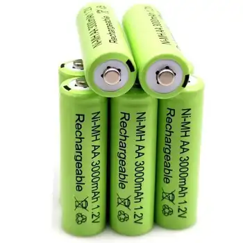 4 ~ 20 БР 1,2 3000 mah NI MH AA батерии за предварително зареждане на NI-MH Акумулаторни батерии за повторно зареждане Micrfono De La Cmara