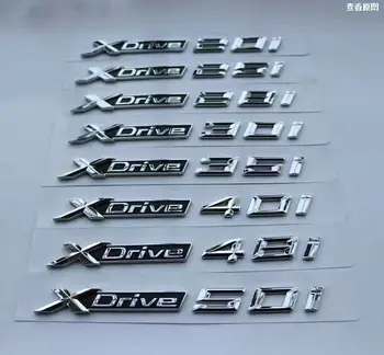 5X Нов Хромиран ABS Автомобил xDrive Логото на Емблемата на Финала Стикер X Drive 20i 25i 28i 30i 35i 40i 48i 50i За BMW X1, X3 X4 X5 X6