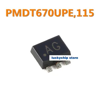 5ШТ Оригинален PMDT670UPE, 115 PMDT670 осъществяване на SOT-666 20 ДО 550 ma двоен P-канален транзистор траншейный