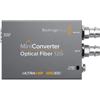 Blackmagic Design BDM Mini Converter Оптични влакна с подкрепата на 12G Вградени Аудиоконвертеров SDI и HDMI