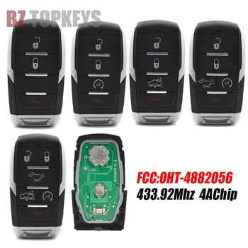 BZTOPKEYS Умен автомобилен ключ 433,92 Mhz 4A Чип OHT-4882056 за Dodge RAM 1500 Pickup 2019 2020 бесключевой дистанционно ключодържател