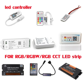DC12-24V RF/wi-fi/Bluetooth-съвместими с дистанционно Управление на регулатори за RGB/RGBW/RGB CCT Led Лента музикален таймер led Усилвател