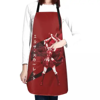 Fairy Tail - Червено престилка Эрзы, аксесоари за готвач, Кухненската престилка за готвач, Кухненски принадлежности