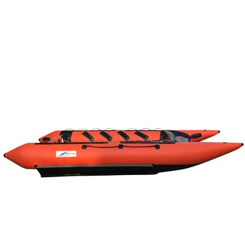 Goethe Goboat GTG380 12,4 крак високоскоростен катамаран за спортове на открито, надуваема лодка за риболов, къмпинг, Гребная дрейфующая лодка