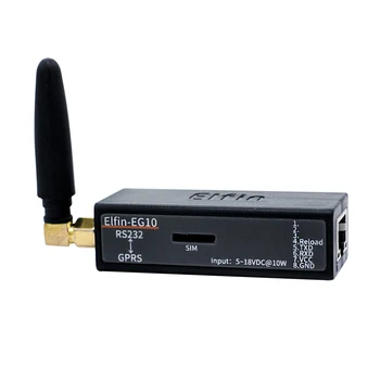 HF Най-малко устройство с последователен порт Elfin-EG10 се Свързва към мрежа с функция Modbus TPC ПР RJ-45 RS232 към сериен сървъра GSM GPRS