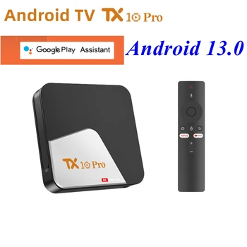 TX10 Pro Smart TV Box Android 13,0 Allwinner H313 Четириядрен 2 GB 16 GB 4K Voice AV1 1080P HD 5G Двойна Wifi BT5.0 Android Tv