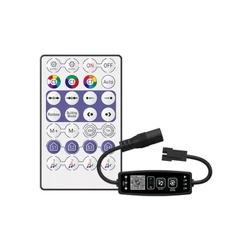 WS2811 WS2812B Bluetooth Pixels LED Strip Контролер за осветление лента Dream Color БТ APP Управление на музиката 28 клавиш на дистанционното управление