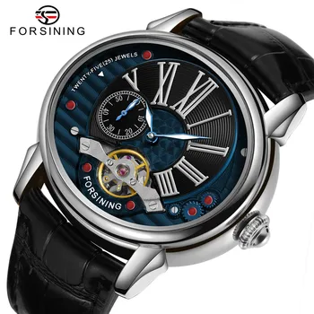 Автоматични и Механични мъжки ръчен часовник FORSINING Tourbillon, военни, спортни мъжки часовници, най-добрата марка за Луксозни водоустойчив мъжки часовник 8210