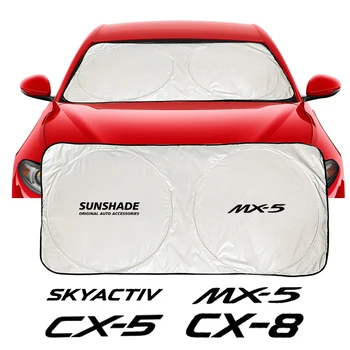 Автомобилна Защита От Слънцето, Защита От Прегряване Край на Предното Стъкло, Козирка За ATENZA Mazda 2 AXELA BT-50 CX-3 CX-5 CX-9 CX-30 DEMIO MX-5 PREMACY