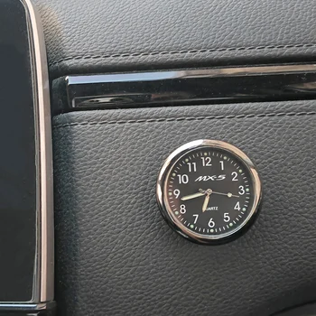 Автомобилни Електронни часовници кварцови часовници с логото на mazda MX-5 ND 2018 MX-5 NC 2009 2010 2011 2012 Автоаксесоари