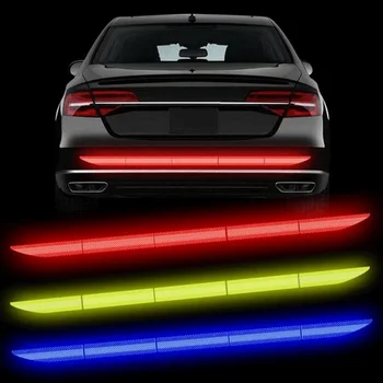 Автомобилни светлоотразителни ленти, етикети за задна броня, предупредителен знак за Honda Accord, Civic, подходящи за Peugeot 307 206 407 308 Citroen C4 C5
