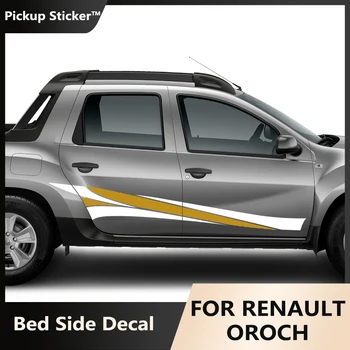 Автомобилни стикери за Renault Duster Orochi, ленти в страничната пола врати, пикап, етикети с графика за камиони, винил декор, автоаксесоари