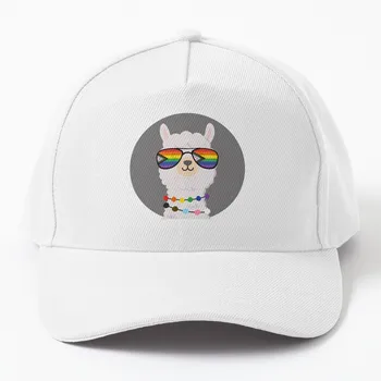 Бейзболна шапка LGBTQ PRIDE LLAMA, шапка господин, Дизайнерски шапка, мъжка шапка, луксозна дамска шапка, мъжка шапка