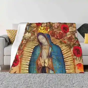 Богородица Гваделупская Дева Мария, Католическата Мексико Плакат Нова Принт Новост Мода Меко Топло Одеяло Мексико Дева Мария Pro