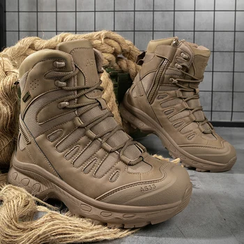 Ботильоны Special Force Classic Desert Combat 2022, Нова зимни обувки, военни тактически мъжки обувки, армията мъжки обувки големи размери