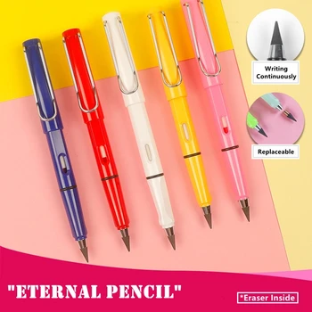 Вечният молив, не затачивающийся, Нова технология, Неограничен писане, без мастило, с Магическа писалка за рисуване на скици, Безоловен молив