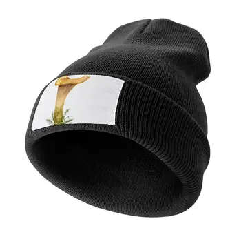 Вязаная шапка с акварельными гъби-лисичками, Слънцезащитен Крем, скъпа туристическа капачка за cosplay, мъжка шапка, дамски
