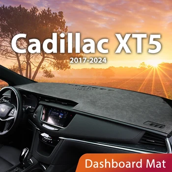 За Cadillac XT5 2017-2024 Покриване на Арматурното табло на Автомобила Avoid Light Pad Таблото Платформа за Настолни Мат арматурното табло Кожена 2019 2020 2021 2022 2023