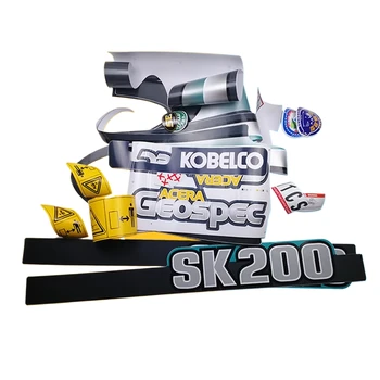За Kobelco Sk Kx60/75/200/210/250/260/330/350/480-8 Супер 8-6 Аксесоари за багери със стикери на всички автомобили