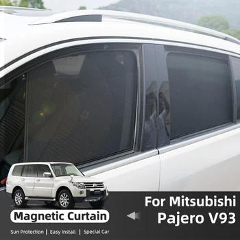 За Mitsubishi Pajero IV V93 2006-2019 Montero Магнитен Авто сенника на Предната и Задната Рамка на Предното Стъкло Шторка Странично Прозорец на сенника
