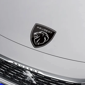 Логото на кормилното колело, Странично крило на Предната и Задната на задната врата, стикер на багажника, стикери с емблемата отзад на колата, за Peugeot 307 206 207 308 406 407