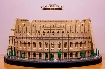 НОВ 9036ШТ Модел за Градска Архитектура е Огромен Римски Колизеум Италия Съвместими 86000 Строителни Блокове на Детски Коледни подаръци За Рожден Ден