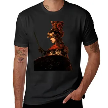 Нова тениска Pallas Athena - Rembrandt van Rijn, бързосъхнеща тениска с къс ръкав, мъжки бели тениски