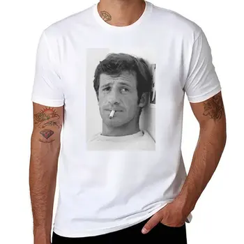 Нова тениска Жан-Поле Бельмондо с къс ръкав, изработена по поръчка, забавни тениски, мъжки дрехи