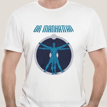 Пазителите На Д-Р. Manhattan ANATOMY Лицензирана тениска за възрастни всички размери, памучен празнична тениска големи размери